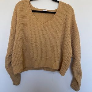 Yellow Long sleeve sweater